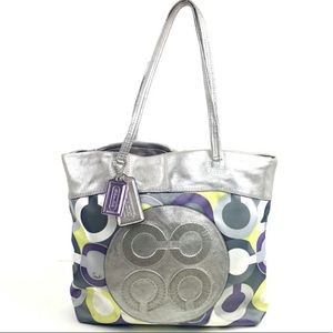 RARE COACH JULIA SCARF OP ART 14970